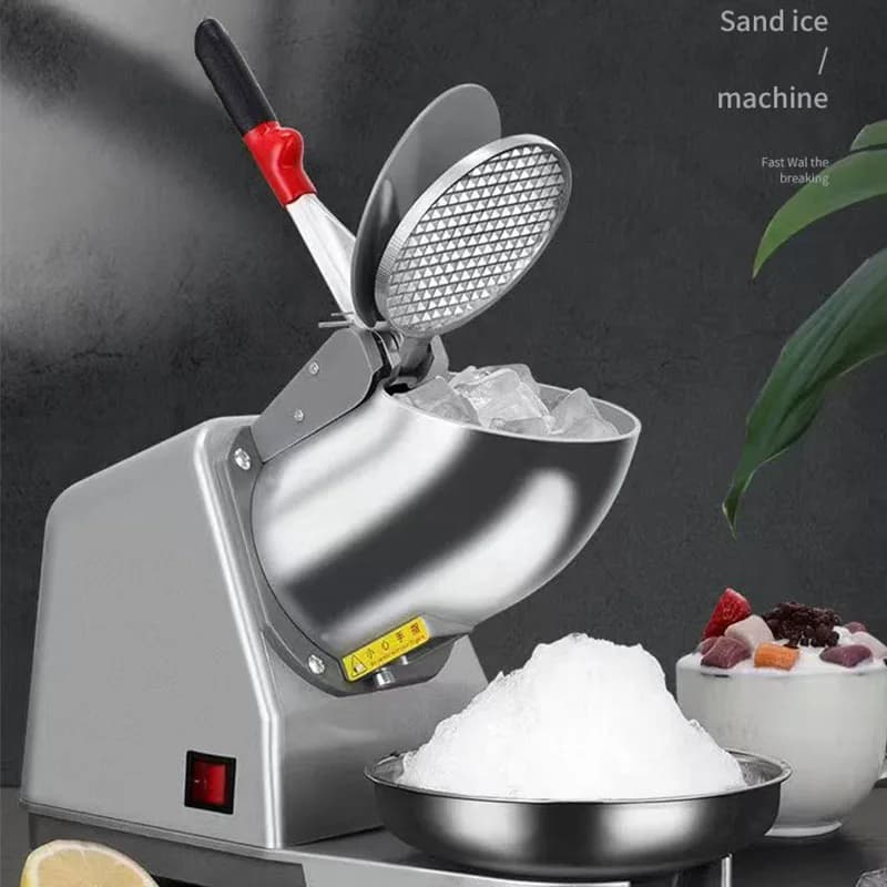 Commercial Household  Electric Ice Crusher Machine Shaved Ice Snow Cones Snow Flakes Maker Crusher