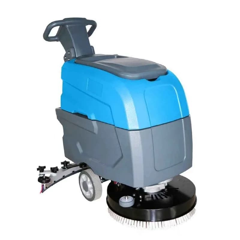 Walk-behind floor scrubber for hotels, shopping malls, cinemas and supermarkets