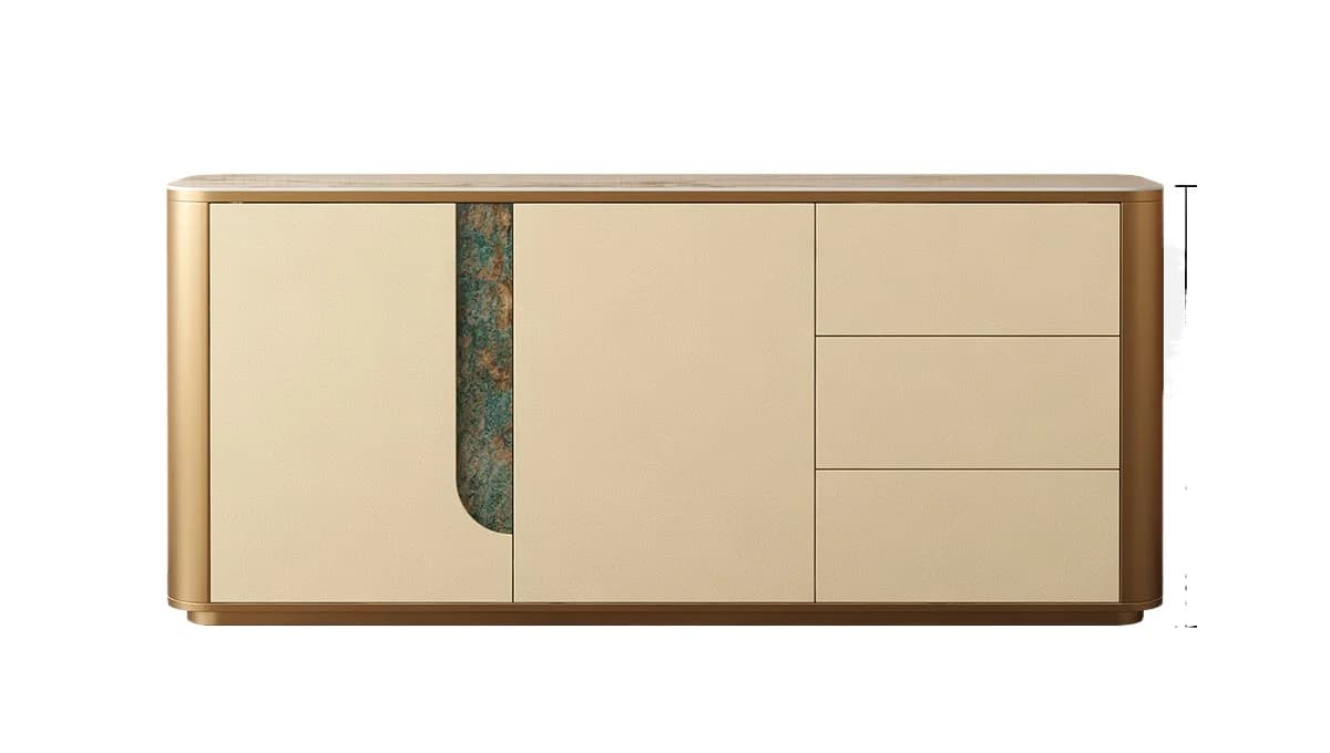 LMM Italian side cabinet living room against the wall solid wood new locker light luxury porch locker