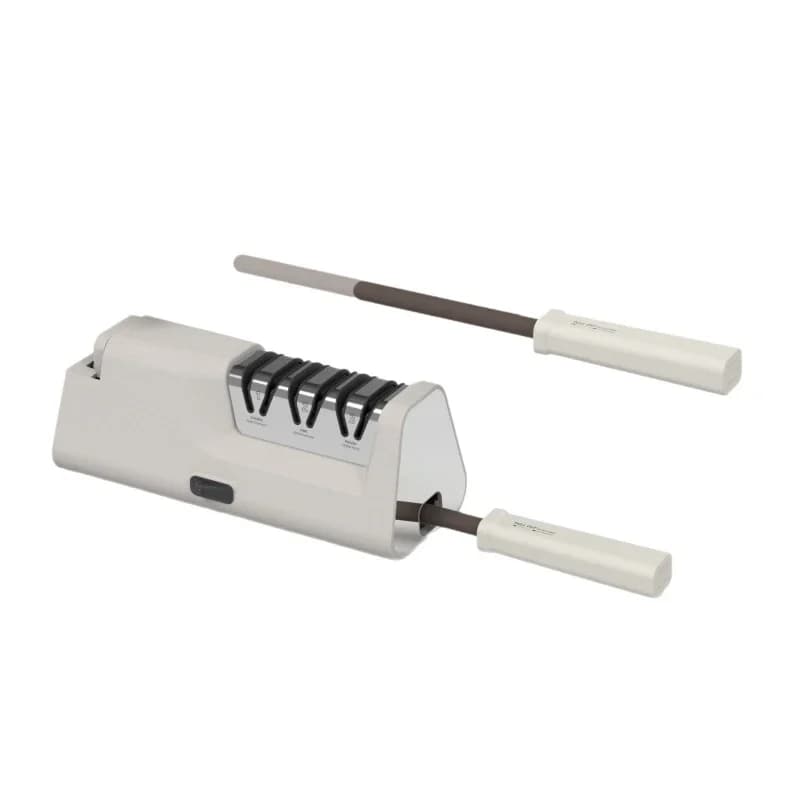 Manual ceramic rod, electric knife sharpener