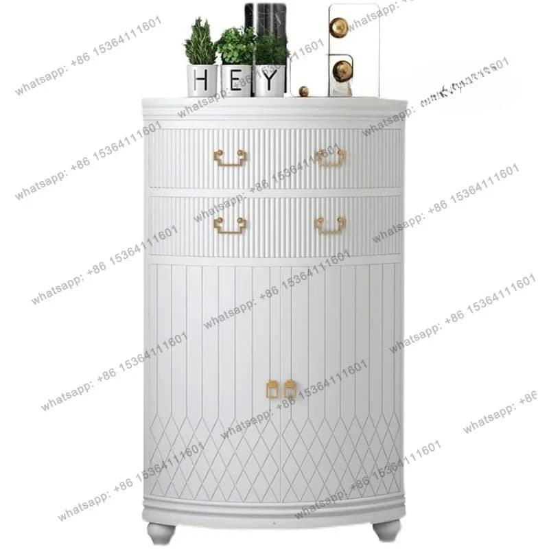 American light luxury corner cabinet corner rack living room home simple high-end designer