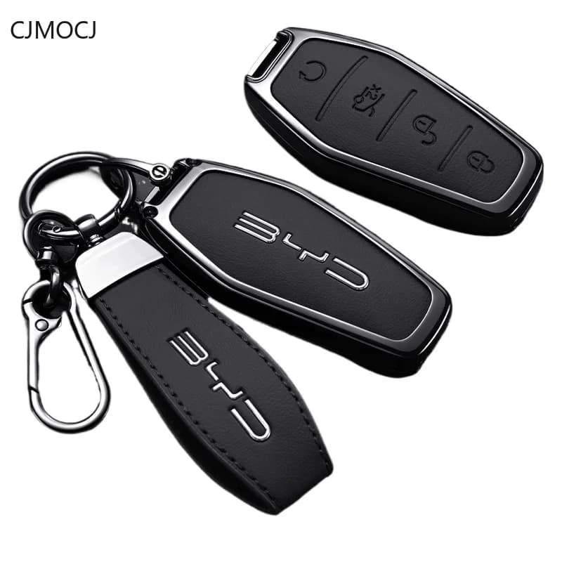 Key Cover Case for BYD Han / Dolphin / Seagull / Yuan Pro / Song Plus DMI / Tang / Qin EV / Chaser 05 / Seal - Key Fob Shell