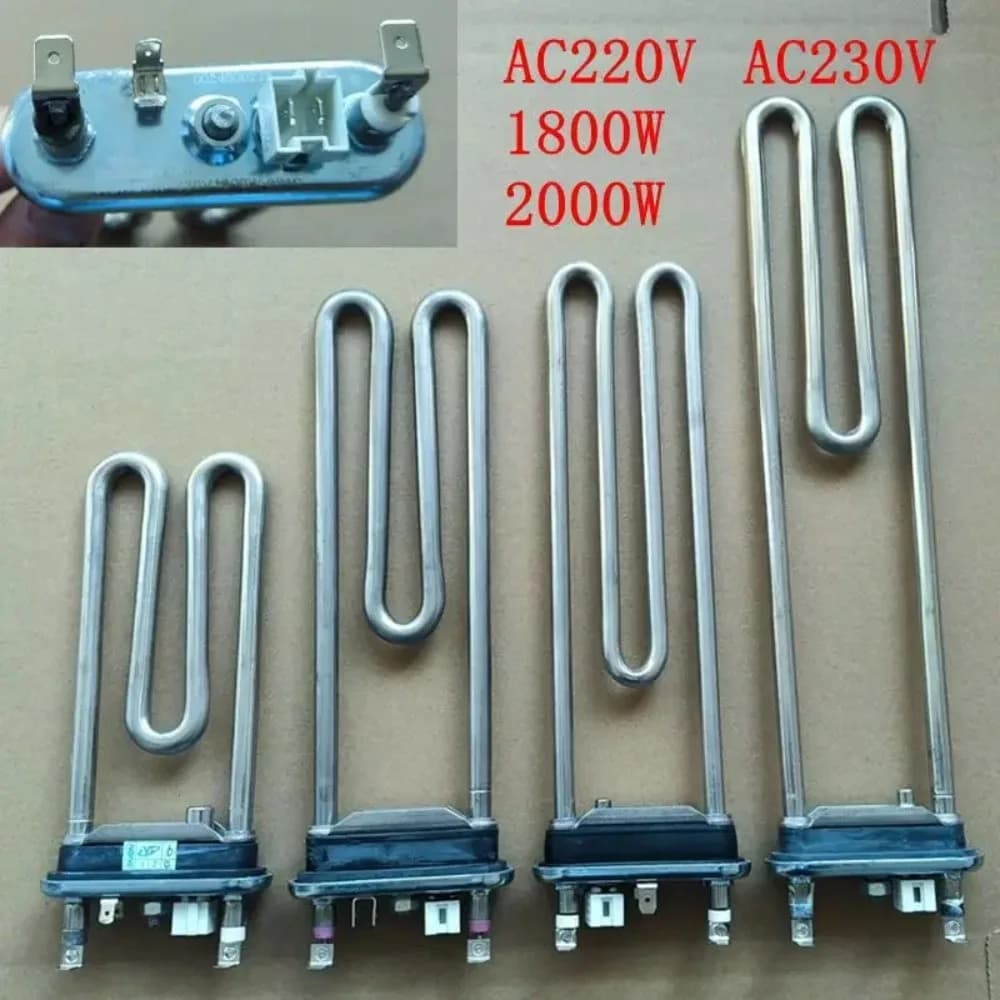 Washing Machine Heating Tube long165mm 230mm 240mm 310mm AC230V 1800W 2000W Heater Wire Washer Parts