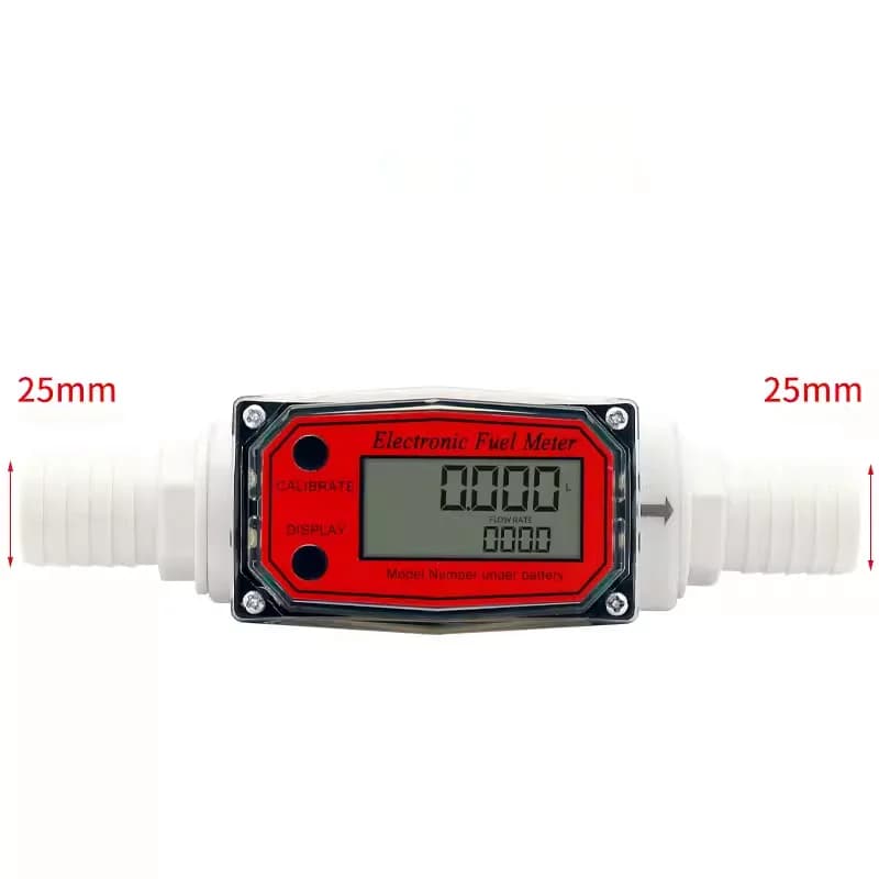Factory Direct Sale 1 Inch PP Acid and Alkali Resistant Turbine Flow Meter With Two Cannula Connectors
