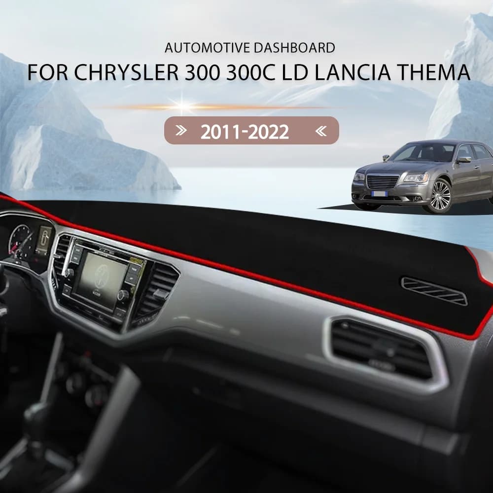 For Chrysler 300 300C LD Lancia Thema 2011-2022 Dash Mat Sun Shade Anti-UV Carpets Car Accessories Car Dashboard Cover