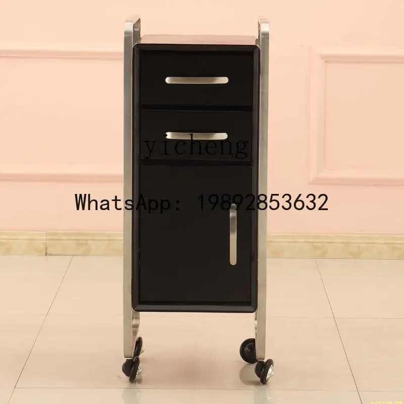 XX retro barber shop tool cart multi-functional barber shop mirror table cart hair salon hair tool cabinet