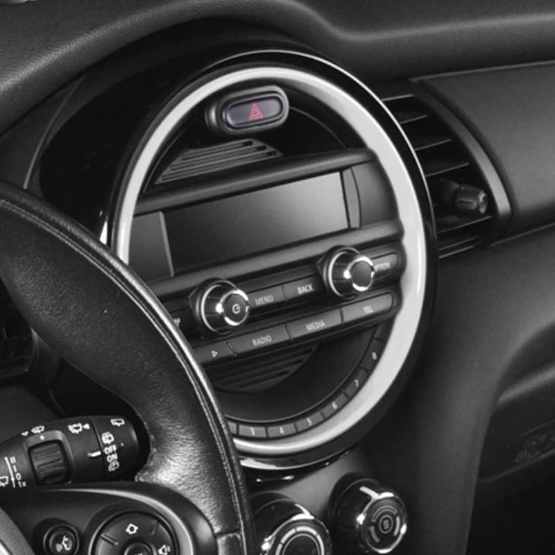 For MINI COOPER F55 F56 F57 Accessories Navigation Screen Protective Trim Cover Central Control Panel Frame Car Interior Styling