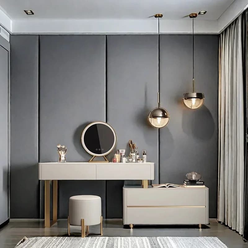 Stable Vanity Desk Dressing Table Furnitures Makeup Tables Stable Drawer Furniture Toiletries Smooth Bedroom Dresser Home