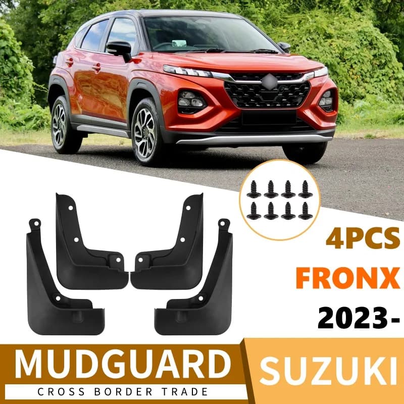 4Pcs MudFlaps for Szuki Fronx 2023+ Mudguards Mud Flaps Splash Guards Front Rear Wheels Fender Car Accessories