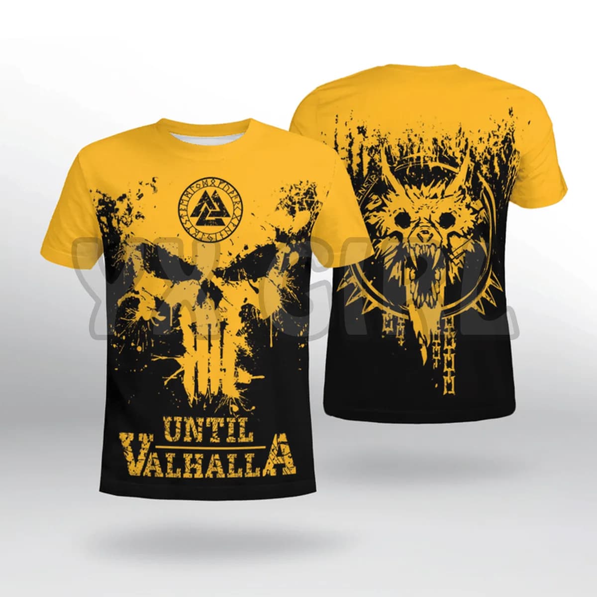 Summer Fashion Men t shirt Until Valhalla Viking 3D All Over Printed T Shirts Tee Tops shirts Unisex Tshirt