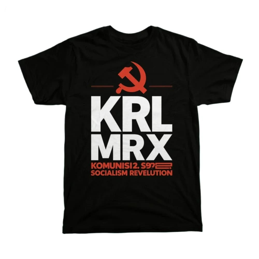 KRL MRX Kommunismus Socialism Revolution T-Shirt 100% Cotton O-Neck Summer Short Sleeve Casual Mens T-shirt Size S-3XL