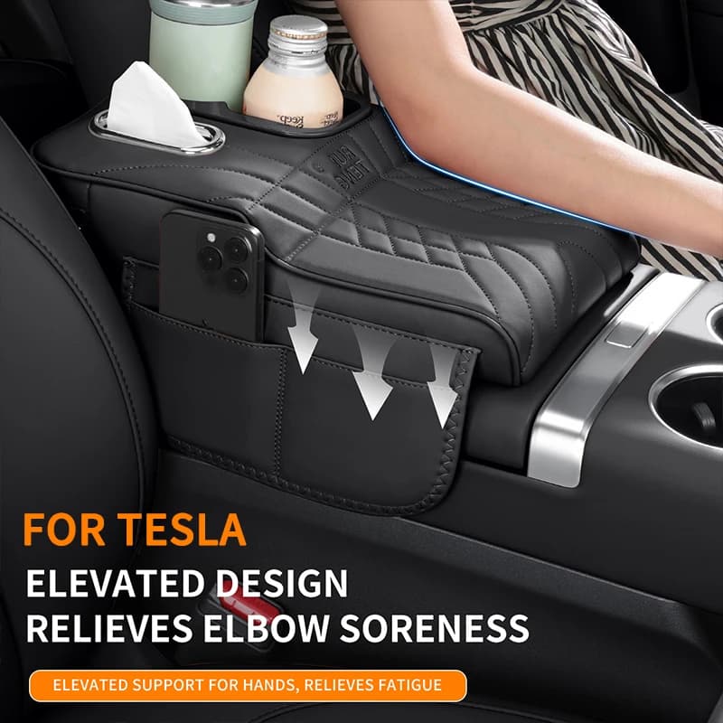 Multi-functional car armrest storage box  for Tesla Model Y Model 3 Model X Model S Cybertruck car interior accessories