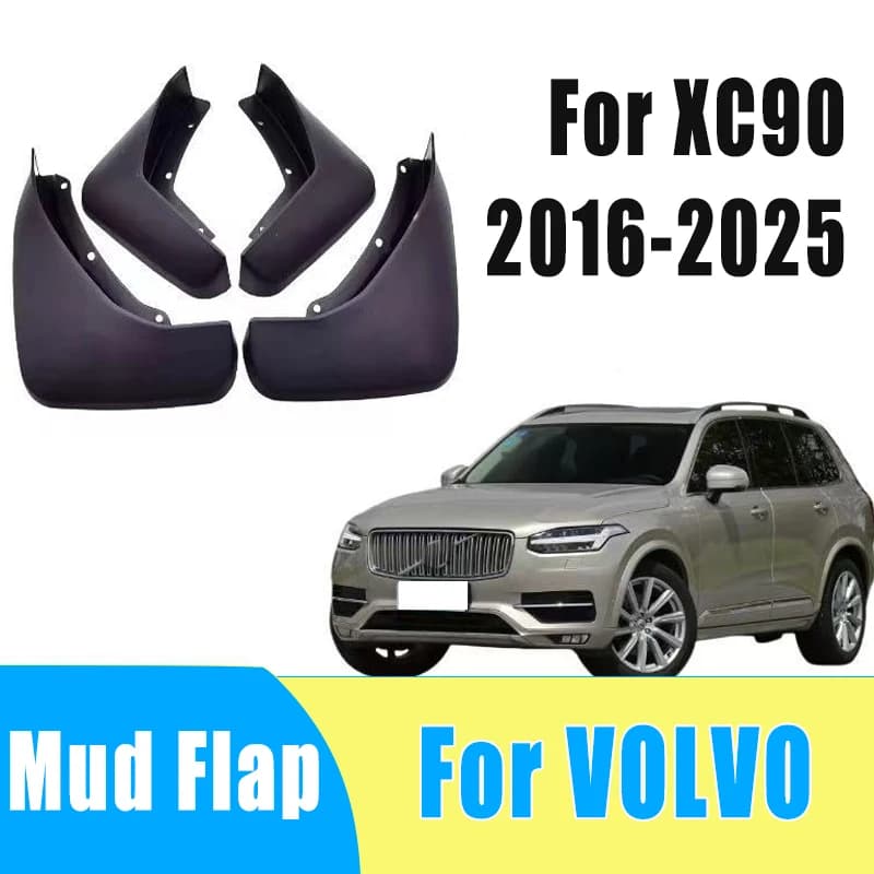 4pcs Automobiles Tire Mudguard Waterproof Prevent Mud Splashing Car Mud Flap Fender Trim Accessories For VOLVO XC90 2016-2025