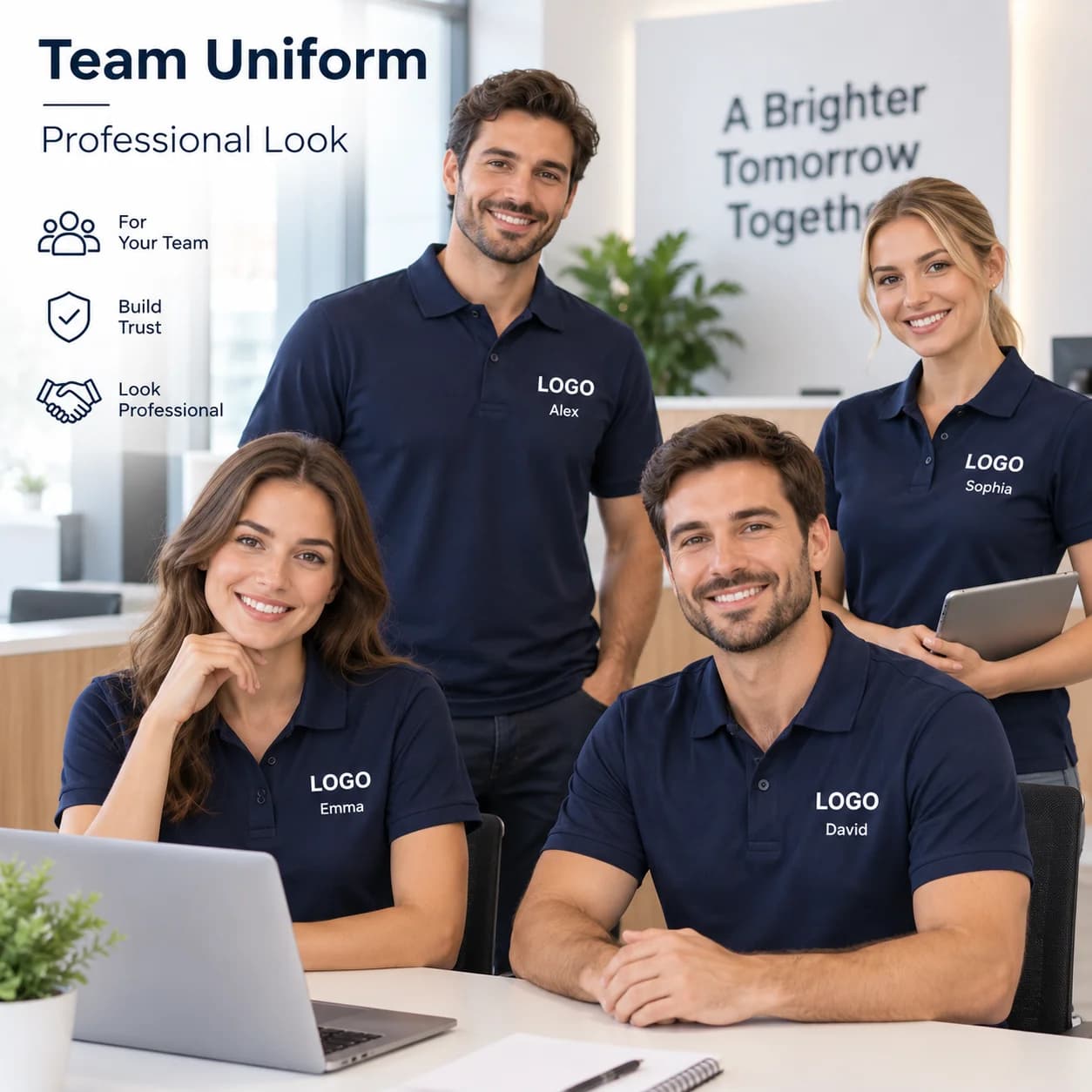 3PCS Custom Polo Shirt Personalized Logo Name Printing Men Women Short Sleeve Workwear Team Uniform Business Casual Golf Shirt