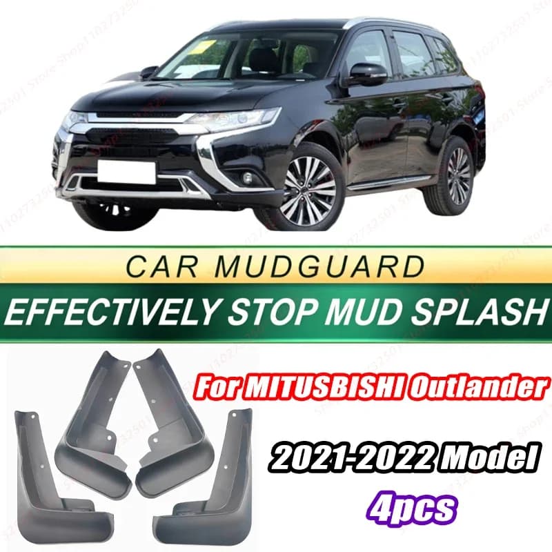 For MITUSBISHI Outlander 2021-2022 Model 4PCS Front Rear Mud Flaps Splash Guards Fender Mudguards Auto Accessories
