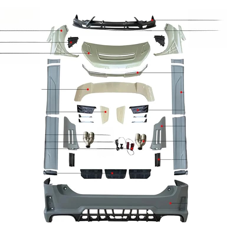 High Quality Rowen Style Body Kit Bumper Spoiler For Vellfire