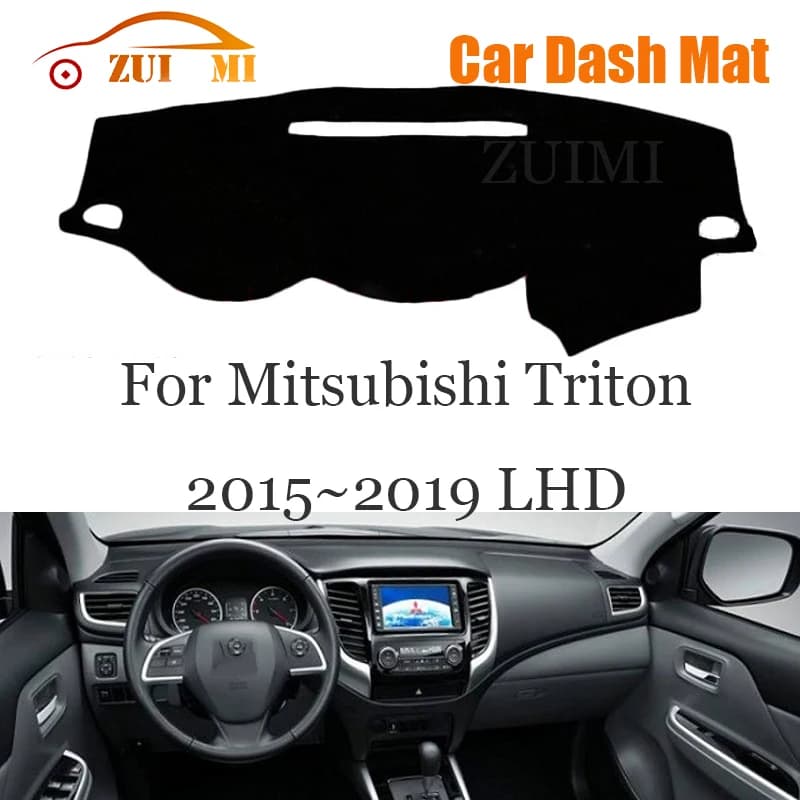 ZUIMI Dashboard Cover Dash Mat Dashmat For Mitsubishi Triton 2015~2019 LHD RHD Dash Board Cover Pad Sun Shade