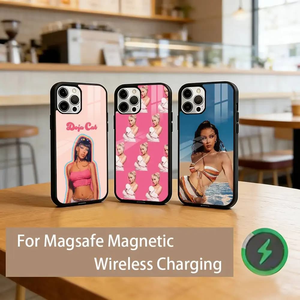 D-Doja C-Cat Phone Case For iPhone17,16,15,14,13,12,11 Plus,Pro Magnetic For Magsafe Wireless Charging