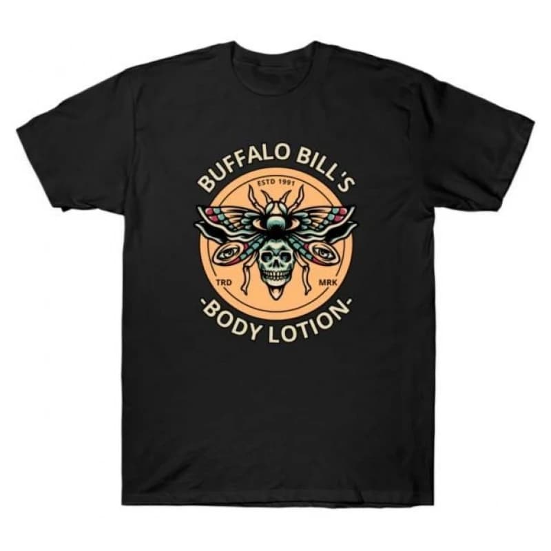 Buffalo Bill's Body Lotion Silence of the lambs Horror movie Hannibal Gift t shirt Dr Lecter Scary Graphic Clothes All size Tee