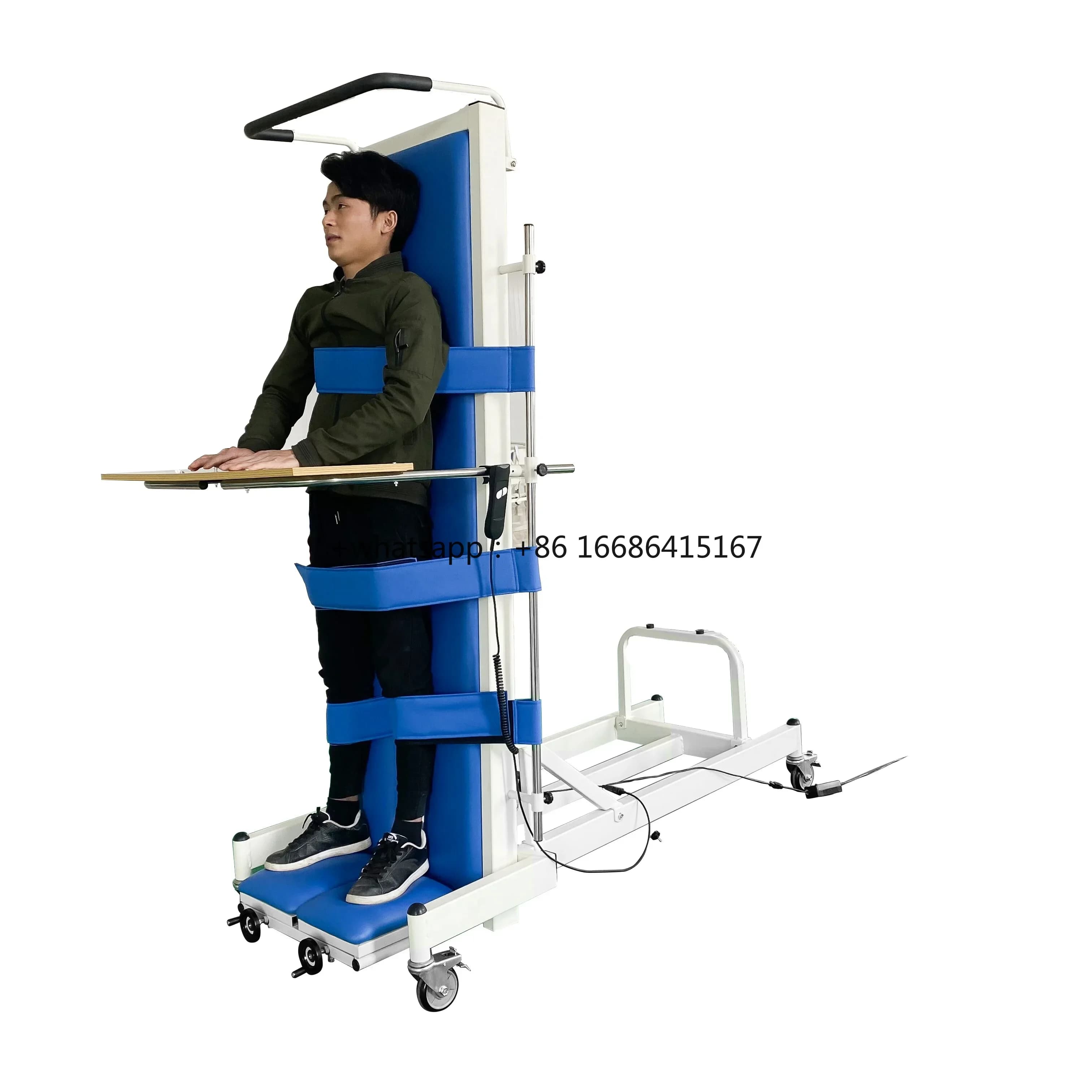 Medical Adjustable Tilt Table Vertical Bed Rehab Tables Rehabilitation Equipment