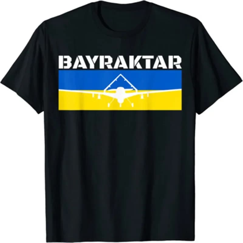 Bayraktar TB2 Turkish Drone Bayraktar T-Shirt Short Sleeve 100% Cotton Casual T-shirts Loose Top Size S-3XL