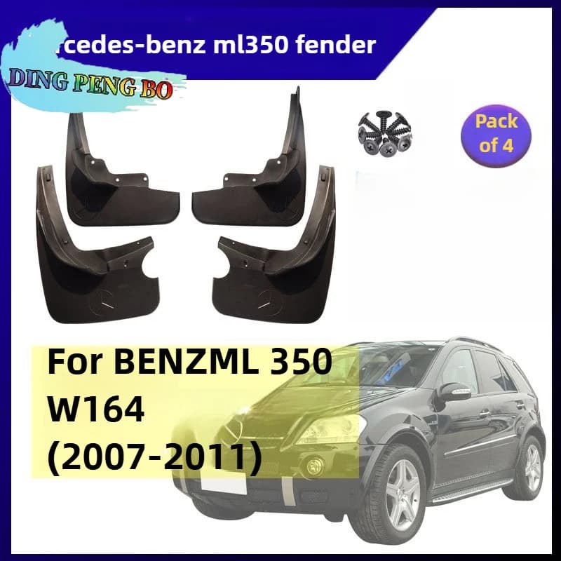 Accessories Mud Flaps for Mercedes Benz ML 350 W164 2006~2011 2009 2010 Mudguard Splash Guards Fender Mudflaps