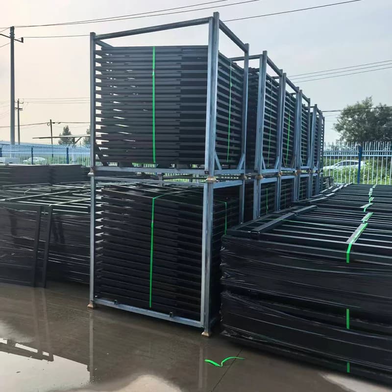 【Wholesale Price】CE Frame Barrier Storage Cart Heavy  Industrial Parking Barrier Forklift Movable Stackable Crowd Control St