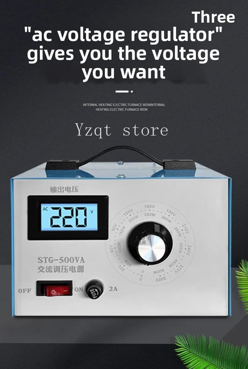 Single-phase voltage regulator 220v household AC contact type 0-300v adjustable voltage regulator isolated DC transformer STG