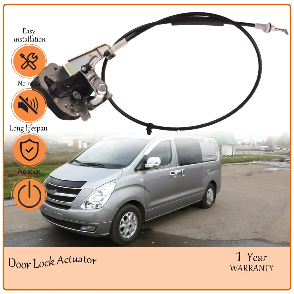 Rear Right Door Lock Actuator, suits Hyundai H1 Grand Starex 2008-2017, Sliding door latch motor, oem 814204H000,81420-4H000