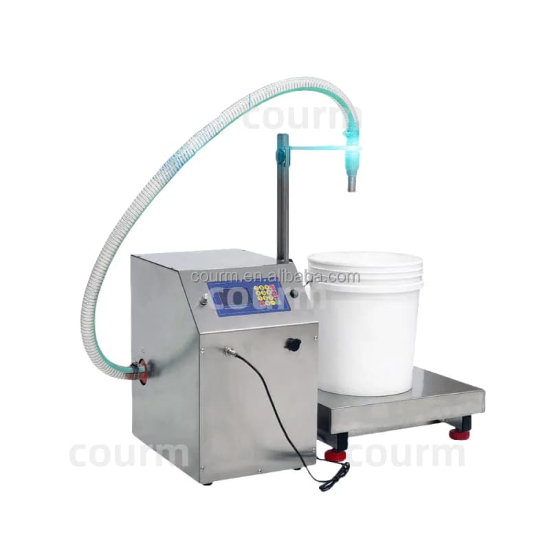 Super Large Flow Weighing Type Automatic Quantitative Liquid Filling Machine Honey Red Wine Processing Food Processing Machinery