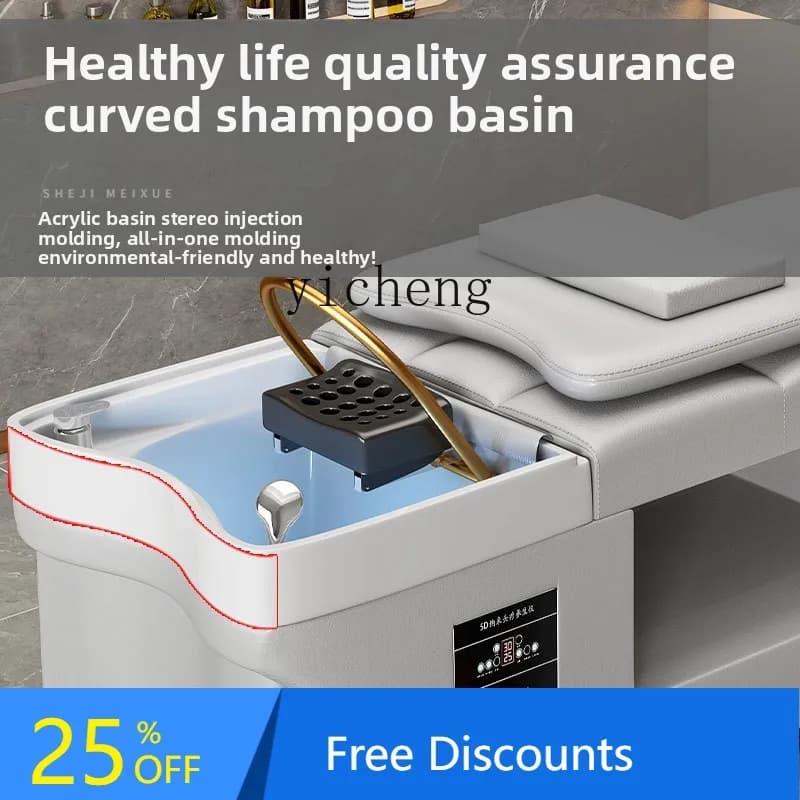 AA  head therapy water circulation shampoo bed barber shop special fumigation massage with water heater
