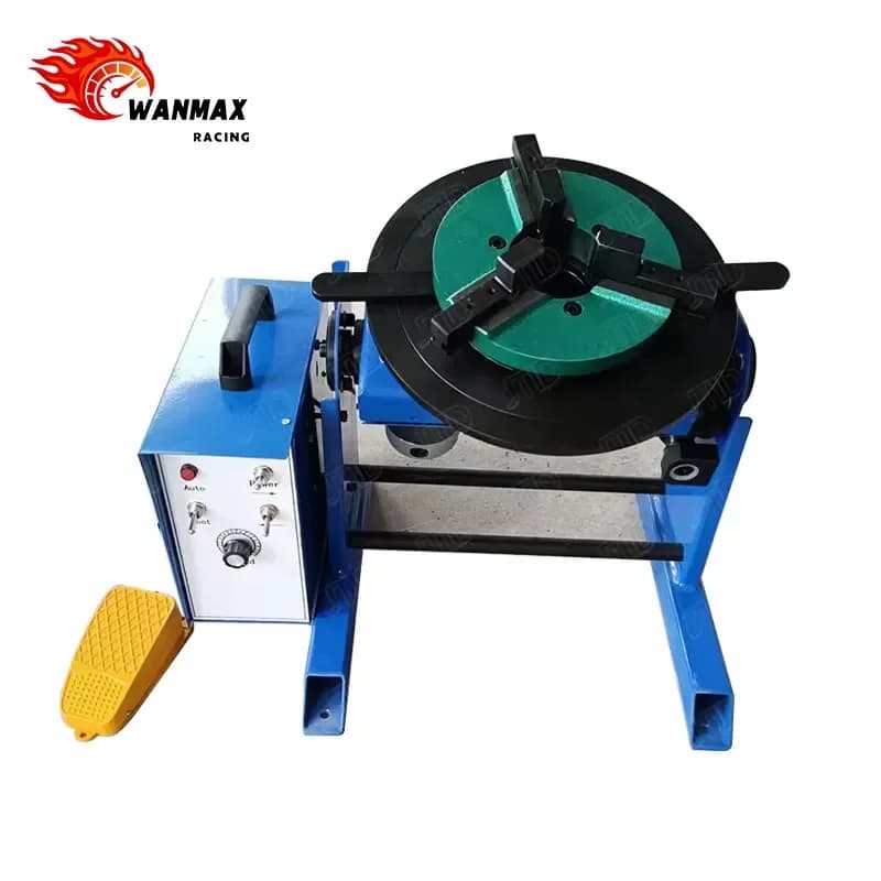 30KG Welding Positioner with 200mm Chuck & 25mm Through-Hole, Universal Welding Station for /MIG/TIG, Fast Shipping