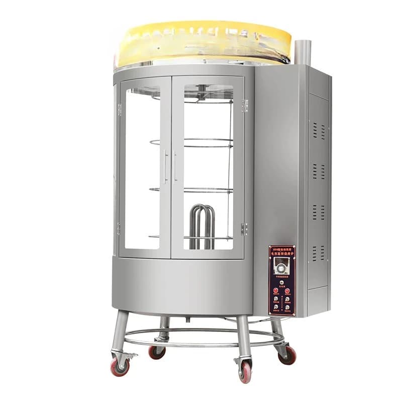 Roast duck stove gas commercial charcoal dual-purpose electric roasting electric heating automatic rotating gas roast duck box