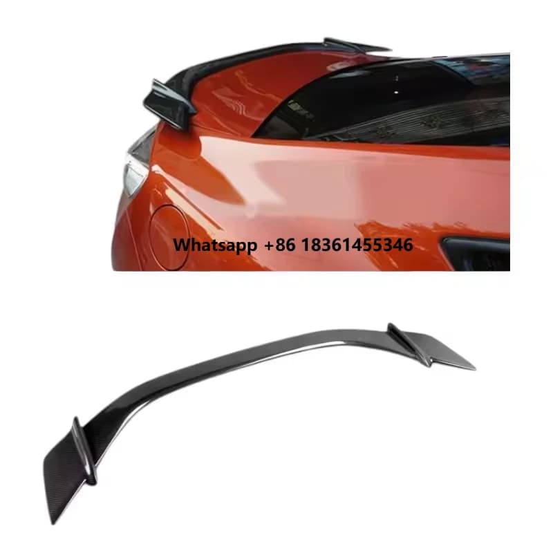 GR86/BRZ Style Carbon Fiber Fibre Rear Trunk Spoiler Wing for  GR86  BRZ 2013-2020 ,After actual installation