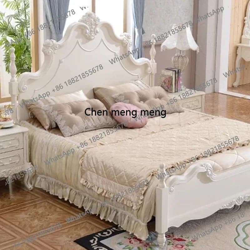 Princess Girls Massage Bed Frame Double Luxury Human Dog Bed Modern Bedroom Safe Loft Letto Matrimoniale Lounge Suite