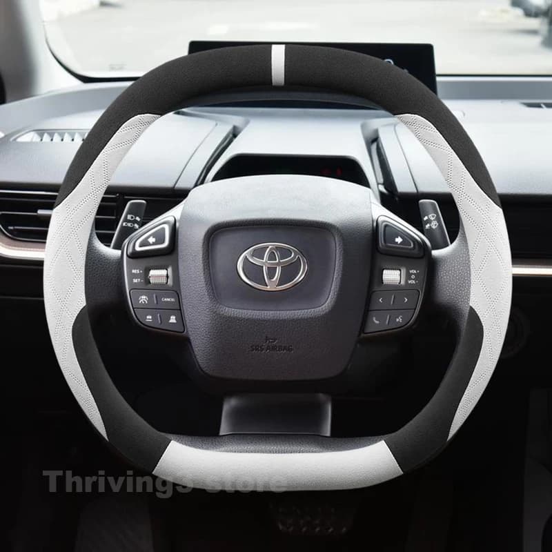 Heating Car Steering Wheel Cover For Toyota BZ3 2023-2025 Suede Warm Covers For Covers Auto interior Toyota BZ3 Accessories 2025