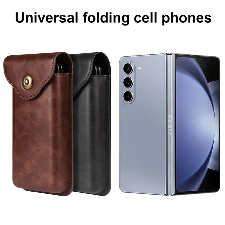 For Samsung Galaxy Z Fold 7/Fold 6/Fold 5/Fold 4 Belt Clip Case Waist Bag Suitable for a Wide Range of Folding Mobile Phone