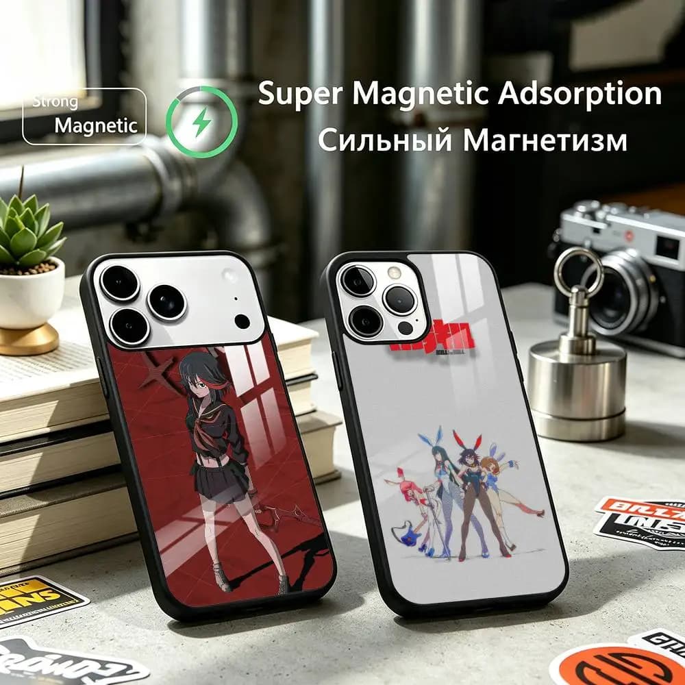 Kill la K-Kill Anime Phone Case For iPhone17,16,15,14,13,12 Plus,Pro Supports Magnetic Wireless Charging
