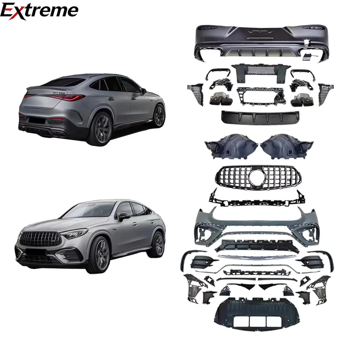 Hot Selling Bumpers Body Kit for Mercedes Benz GLC Coupe X254 2024- Change to GLC63 AMG .