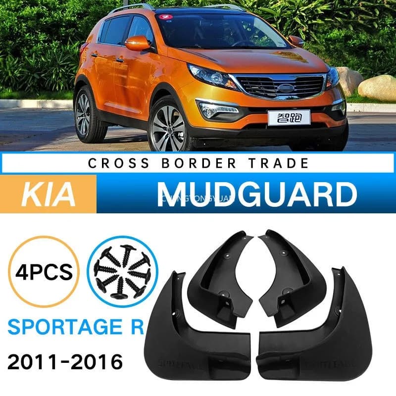 For Kia sportage R 2011-2016 Mudguards Splash Guards Front Rear Wheels Fender Car Accessories 4Pcs Auto Parts