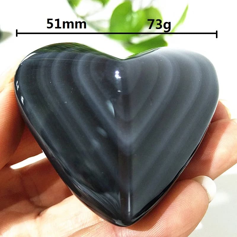 100% Natural Colored obsidian Crsyatl Heart Stone Feng Shui Ornaments Home Decor Powerful Energy Reiki Meditation Healing Chakra