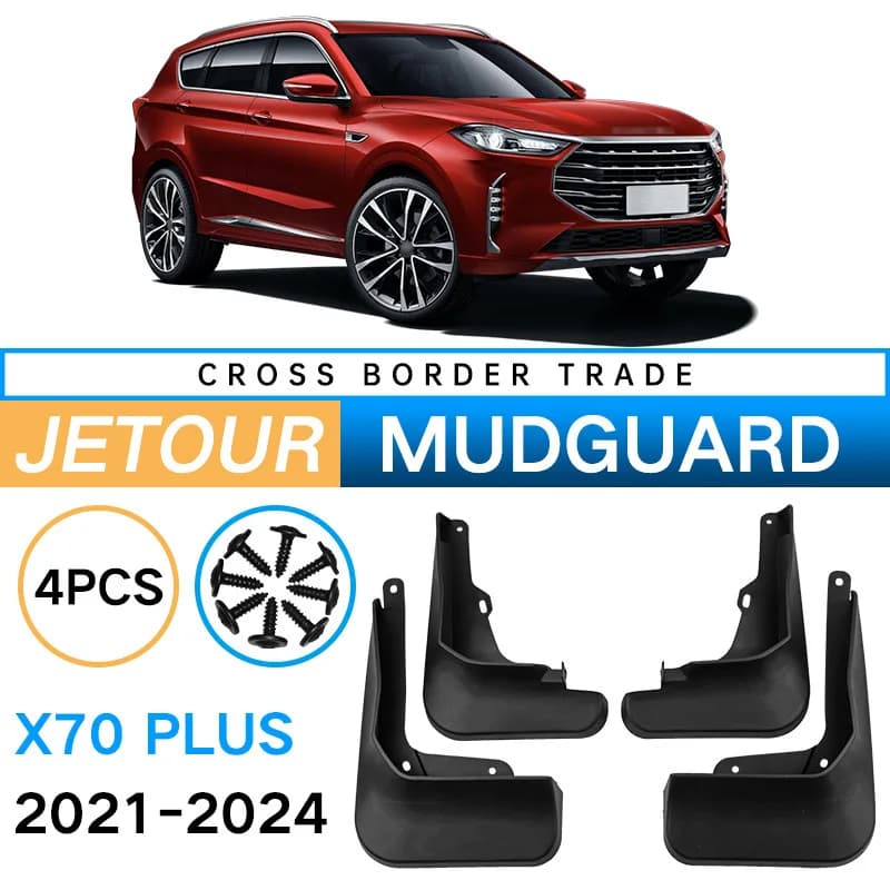 Auto Splash Guards Mud Flaps Fender Mudguard for JETOUR X70 PLUS 2021–2024 Safe Material