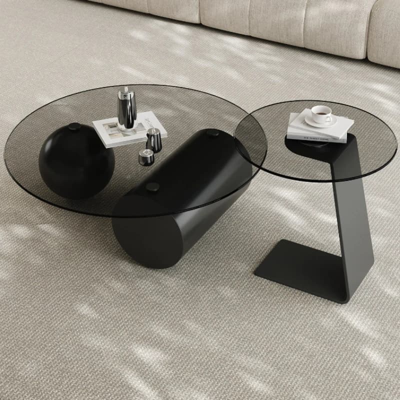 luxury tempered glass coffee table Italian living room sofa side simple Coffee table high-end minimalist couchtisch Furniture