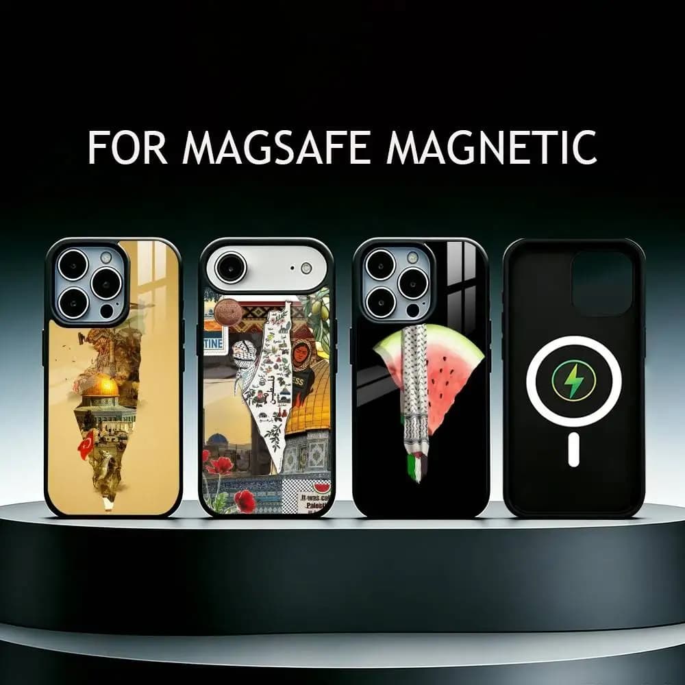 AAA P-Palestine-es-F-Flag MAP Phone Case For iPhone17,16,15,14,13,12,11 Plus,Pro Supports Magnetic Wireless Charging