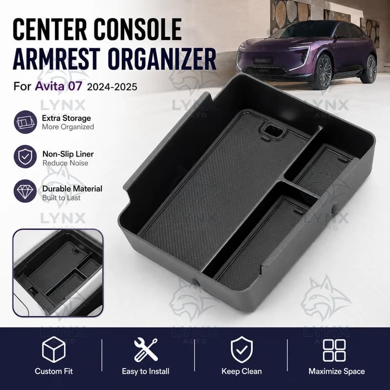 For Avita 07 Center Console Armrest Storage Box Car Organizer Accessories 2024-2025 Compatible Modification Parts