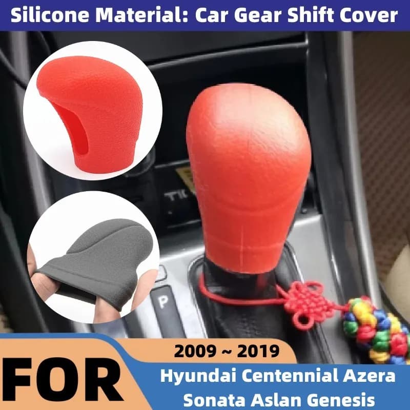 For Hyundai Centennial Azera i40 Sonata Aslan Genesis Car Gear Head Shift Knob Handle Protect Covers Shift Head Decoration Cover