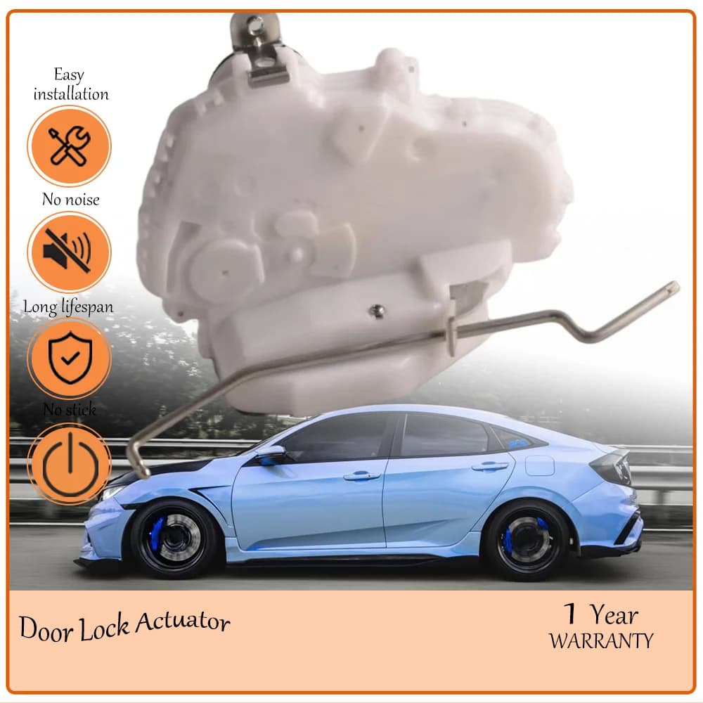 Rear Right Door Latch Actuator Assembly Equipped with 2089 Tie Rod,Fit With Honda Civic Exclusive Use,OE 72610SZAA02,DLA2089
