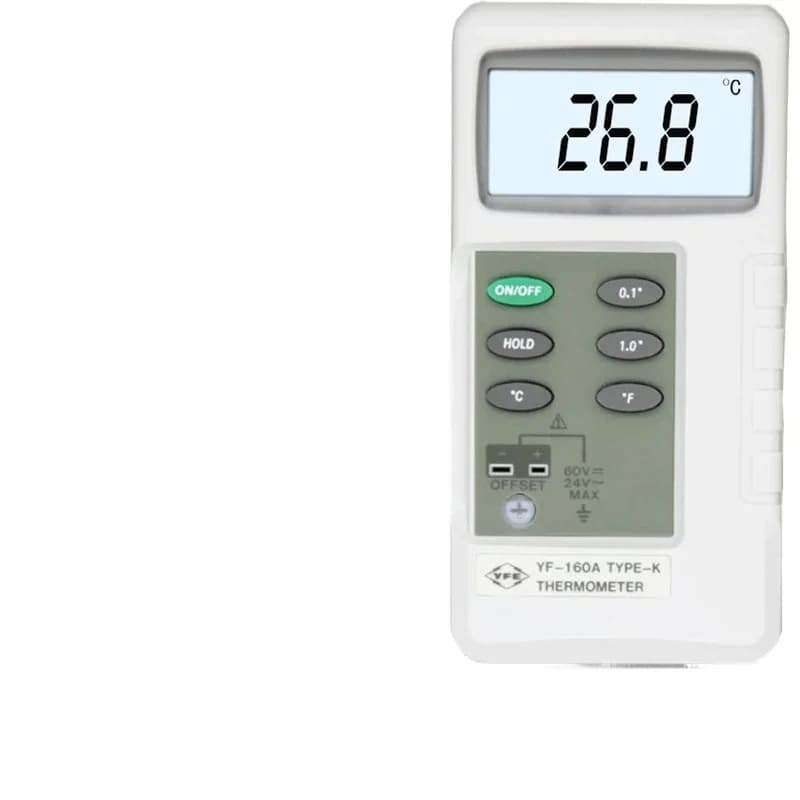 Error Correction Thermometer YF-160A Industrial Contact Type K Thermocouple Thermometer
