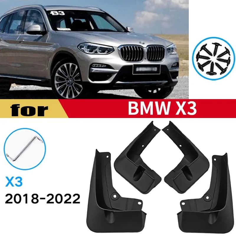 Fender For BMW X3 G01 Mud Flaps 2018 - 2022 Mudflaps Splash Guards Mudguards Wheels Front Rear Fenders Car Accessories