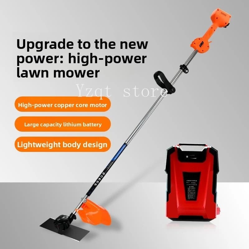 Electric lawn mower Knapsackr Lithium battery  Rechargeable orchard